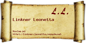 Linkner Leonetta névjegykártya